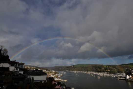 28 November 2022 - 12:45:04
A single rainbow. Quite a rarity around here where we are far more used to the Dartmouth Devon Double.
-----------------------
Single rainbow over the river Dart